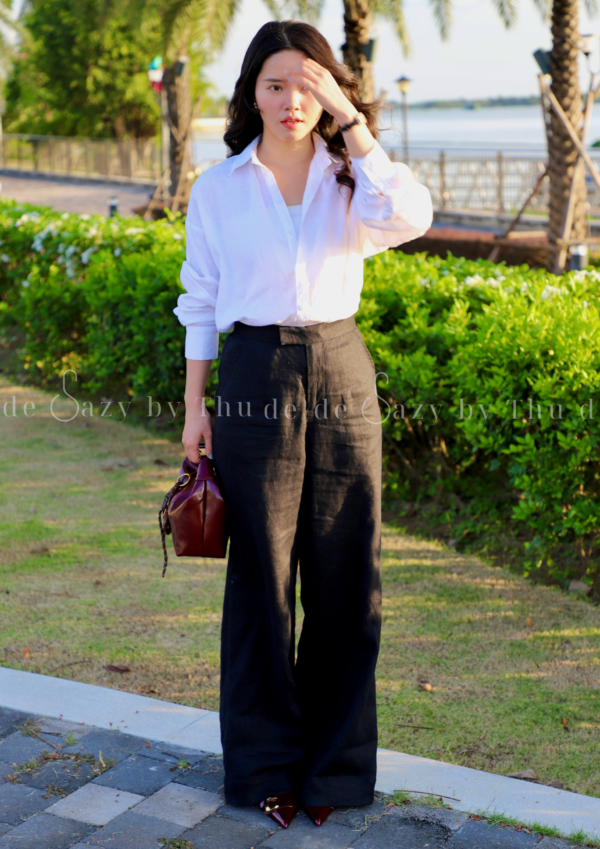 Linen Pants (Đen) - Hình ảnh 4