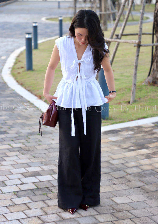 Linen Pants (Đen) - Hình ảnh 2